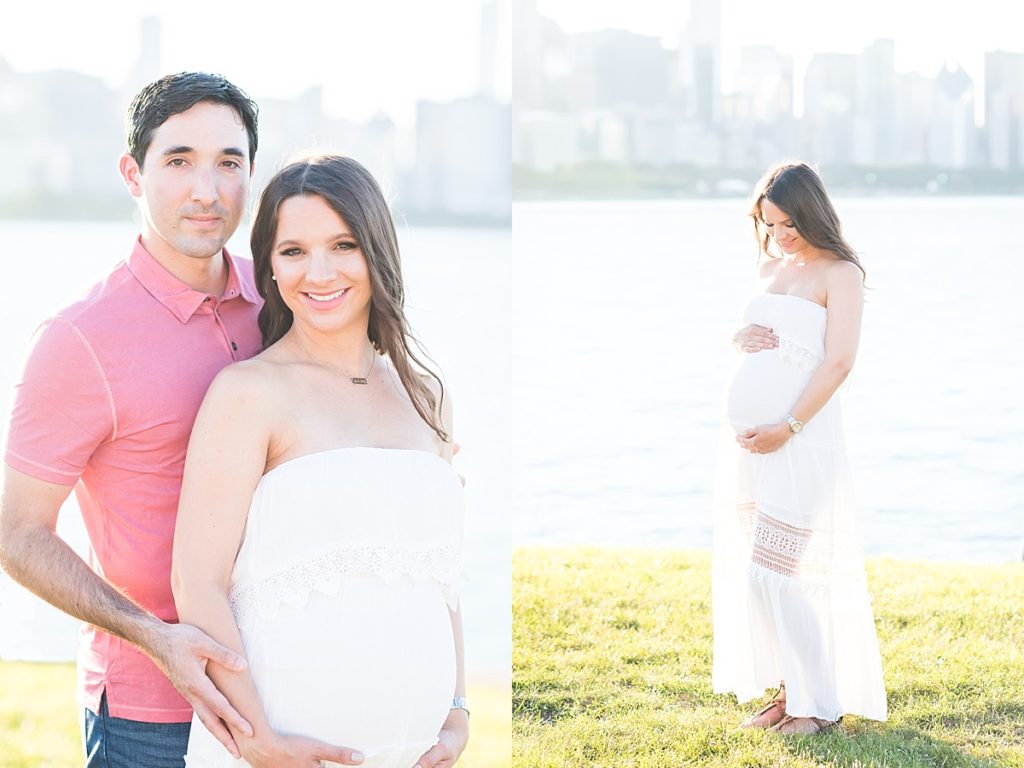 husband included in maternity photos
