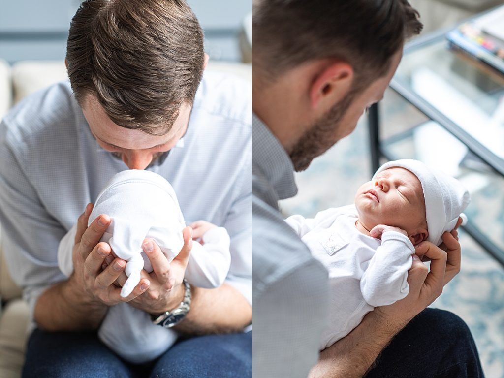 Baby James and Dad's intimate moments captured