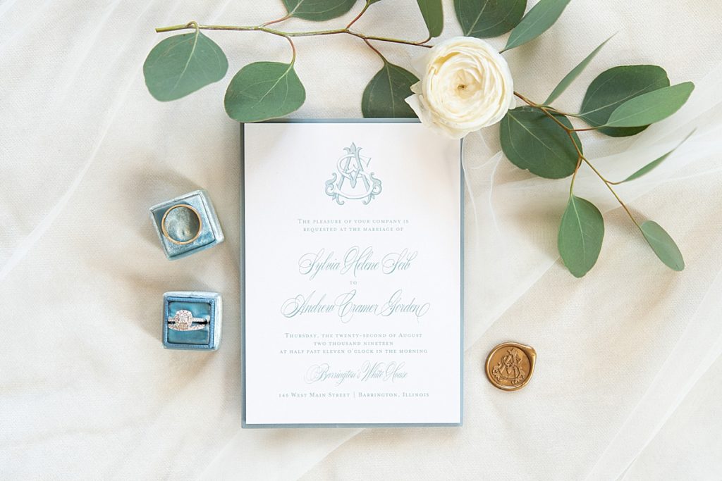 Unique Chicago stationary made by the bride