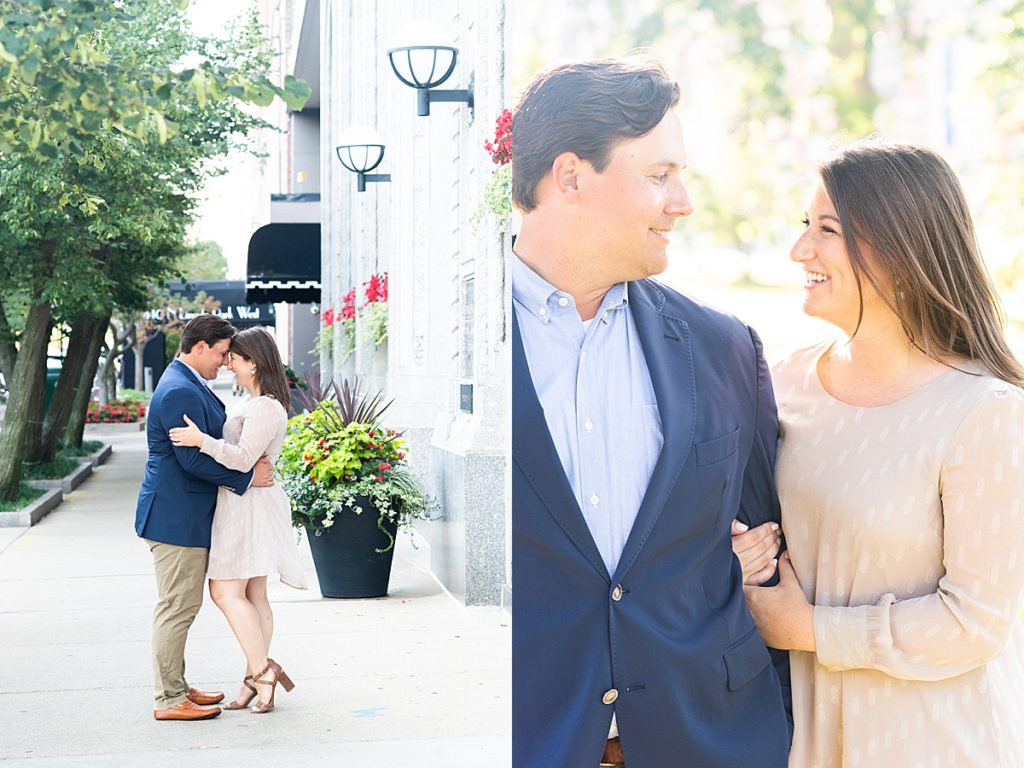 Beautiful weather and lighting compliments this engagement session
