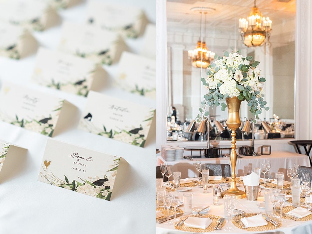 Beautiful place card details