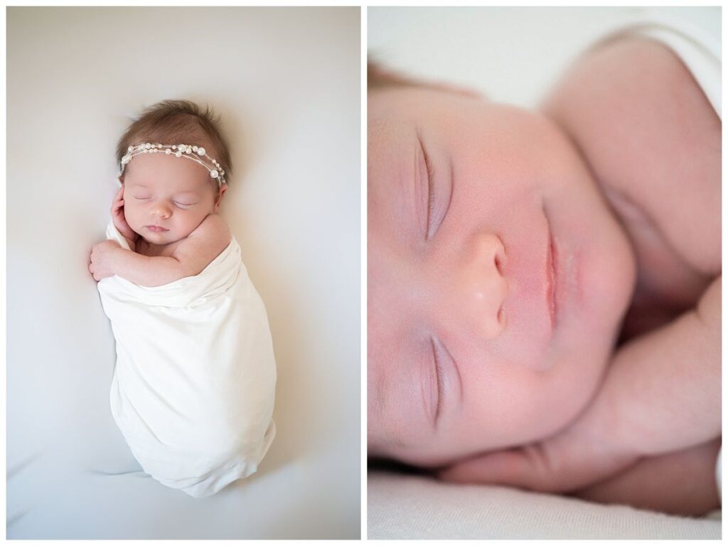 Newborn studio portrait session
