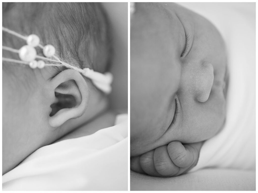 black and white newborn pictures