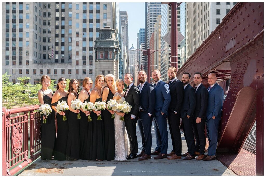 chicago wedding party