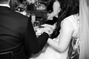 holding hands during speech