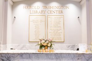 wedding at chicago library