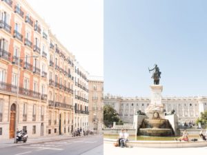 Plazas and streets in Madrid