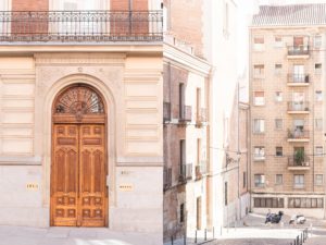 Doors and streets in Spain