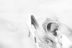 black and white wedding shoes