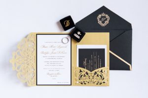 Millennium Knickerbocker wedding invitations