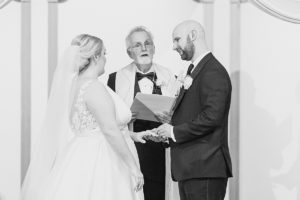 exchanging vows and rings