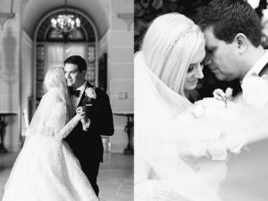 Gorgeous wedding portraits of the bride and groom