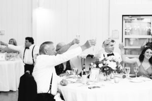 cheers to the newly wed couple