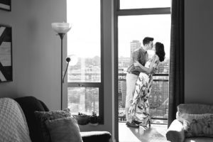 Photos from Leo and Denise's at-home photo session in Chicago, Illinois