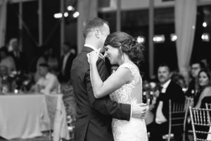Bride and groom dance during their first dance