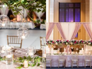 photos of wedding reception details
