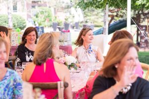 Guests at outdoor bridal shower