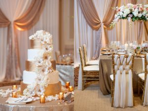 elegant 3-tier wedding cake