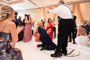 photo of wedding guests dancing